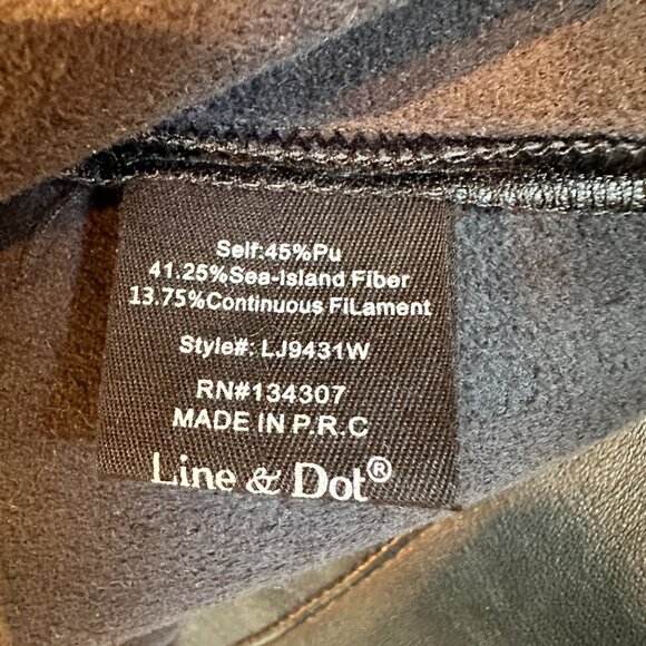 Faux Black Pebbled Leather Button Down Shirt - Picture 7 of 7